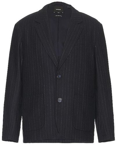 Vince Wool flannel pinstripe blazer - Azul