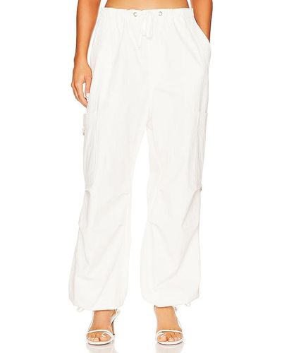 BY.DYLN Lexi Cargo Trousers - White