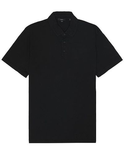 Vince Garment dye polo - Negro