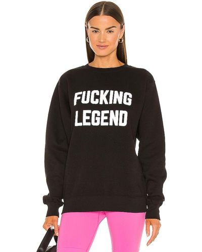 DEPARTURE Fucking Legend Crew Neck Sweatshirt - Black
