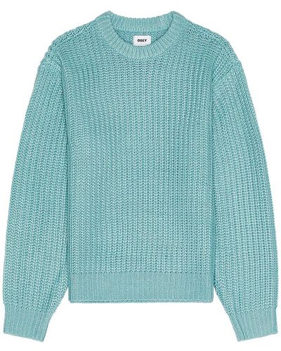 Blue Obey Sweaters and knitwear for Men | Lyst