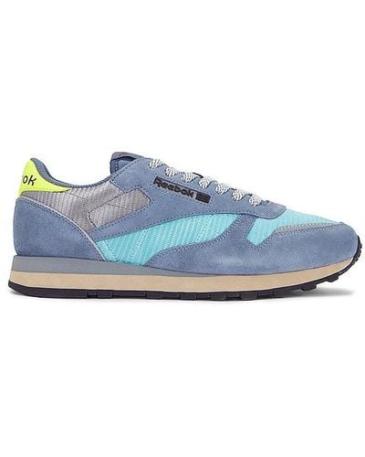 Reebok X ngg Classic Trainer In Flint Stone, Green & Promise - Blue