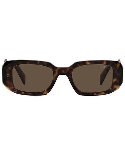 Prada Scultoreo Narrow Sunglasses - Brown