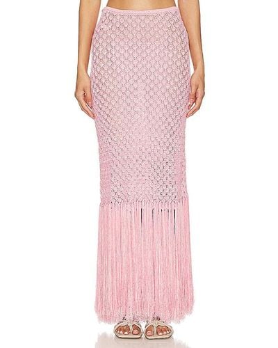Devon Windsor Lacey Skirt - Pink