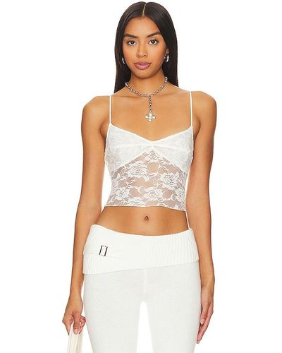 Indah Palmer Lace Camisole - White