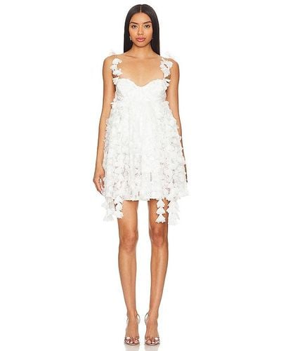 For Love & Lemons Bellatrix Mini Dress - White