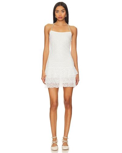 superdown Morgan Lace Mini Dress - White