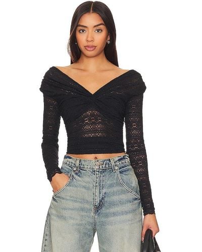 Free People Hold Me Closer Top - Noir