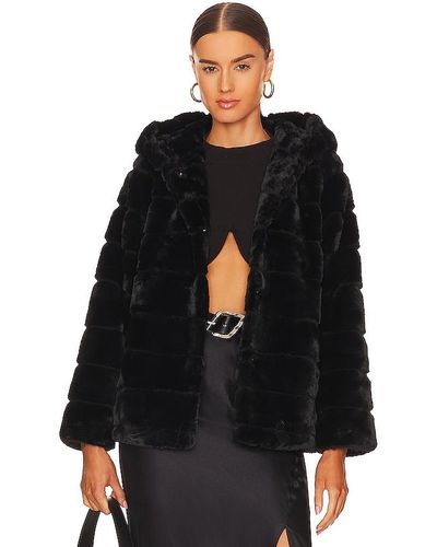 Apparis Goldie 5 Faux Fur Jacket - Black