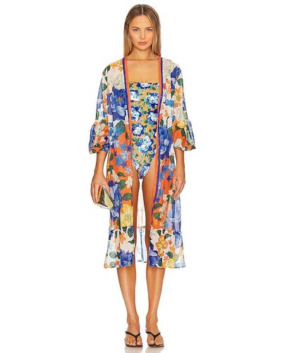 Agua Bendita ROBE COURTE ALDORA - Bleu