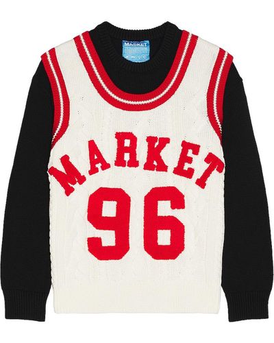 Market Home Team Sweater - レッド