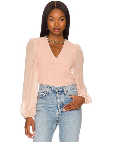 1.STATE V Neck Blouse In Pink. Size Xs.
