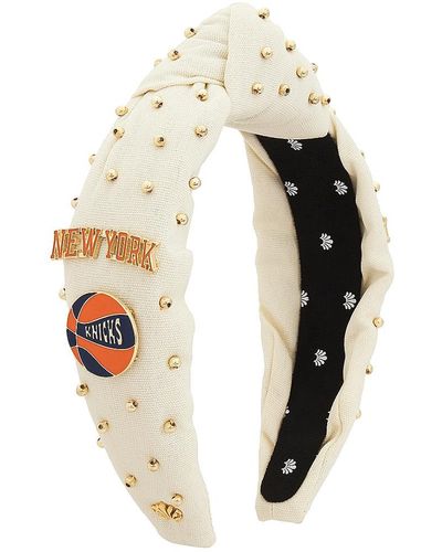 Lele Sadoughi New York Knicks Embellished ヘッドバンド - ホワイト