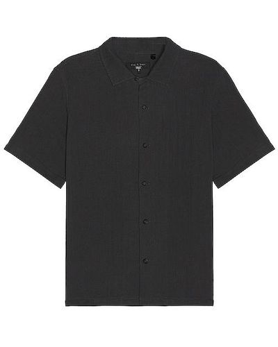 Rag & Bone Avery Gauze Shirt - Black