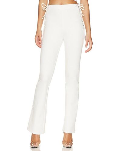 superdown Jeneh Lace Up Trousers - White