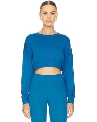 Splits59 Noah Crop Sweatshirt - Blue