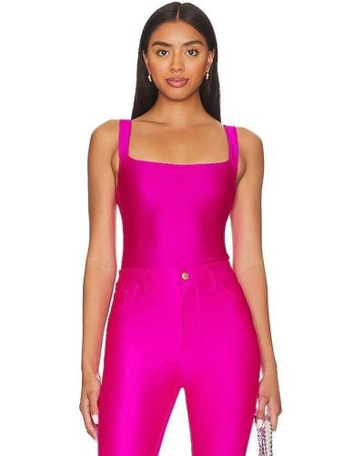 GOOD AMERICAN Compression Shine Bodysuit - Pink