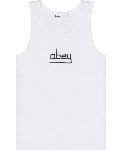 Obey タンクトップ - ホワイト