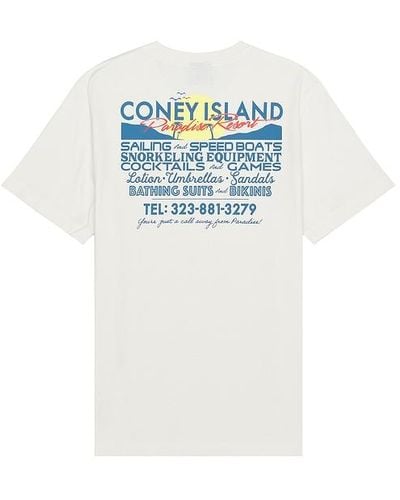 Coney Island Picnic SHIRTKLEIDER - Blau