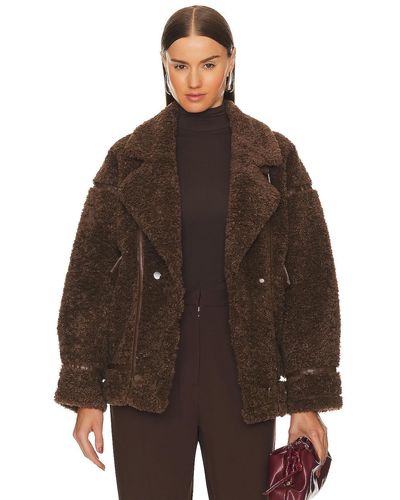 Lamarque Linnea | Faux Fur Coat, Black / L