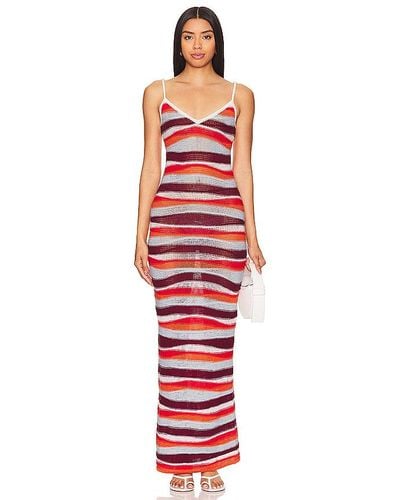 Lovers + Friends ROBE MAXI SIENNA - Rouge