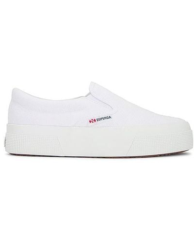 Superga 2740 Mid Platform Slip On Sneaker - White