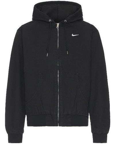 Nike Life Padded Hooded Jacket - Black