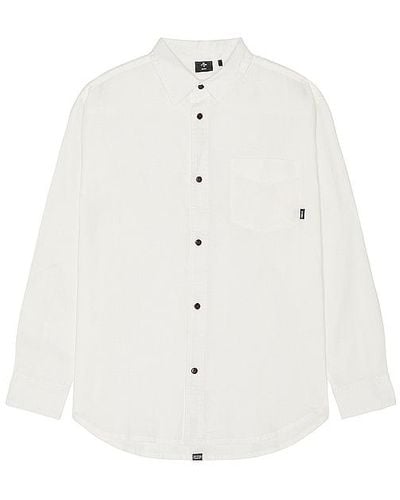 Thrills Hemp Minimal Oversize Long Sleeve Shirt - White