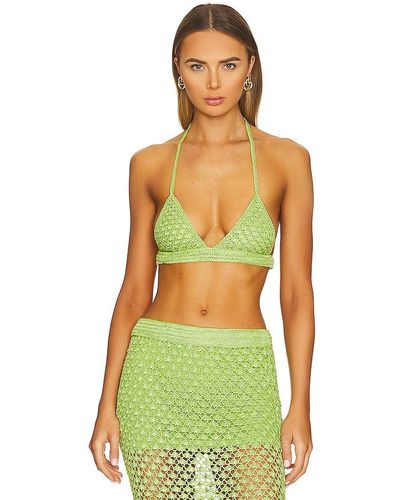 SER.O.YA Nola Crochet Bra - Green