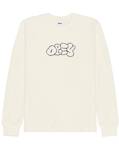 Obey Generation Thermal Tee - White