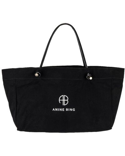 Anine Bing Medium Saffron トート - ブラック