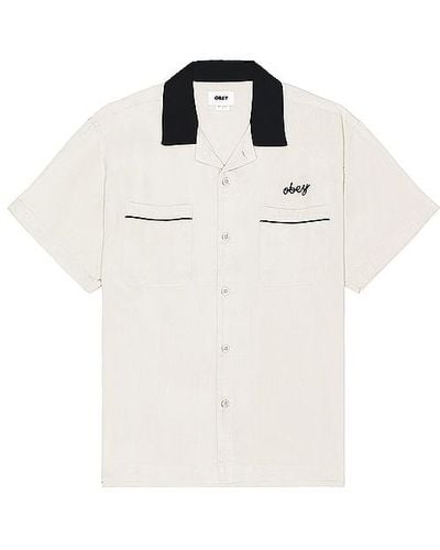 Obey Badger Shirt - White