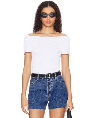Free People Ribbed Tシャツ - ホワイト