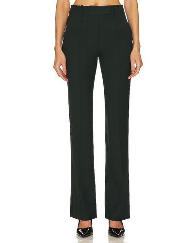 HELMUT LANG Pleated stretch-ponte slim-leg pants