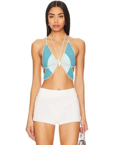 Lovers + Friends Butterfly Love Top - White