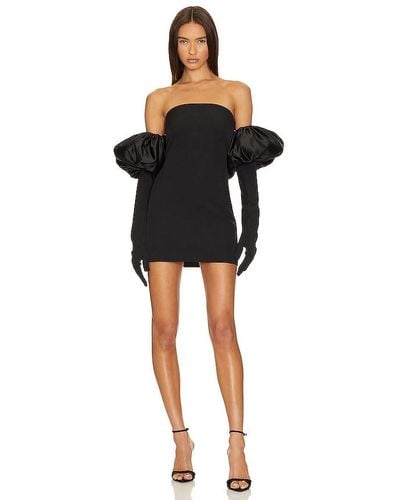 Miscreants Cupid Dress With Gloves & Puffs - Black