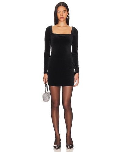 Susana Monaco Velvet Mini Dress - Black