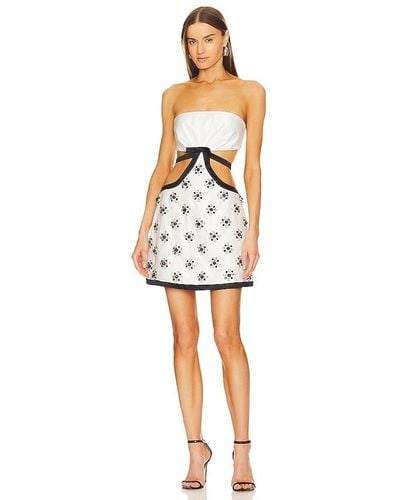 PATBO Strapless Mini Dress - White