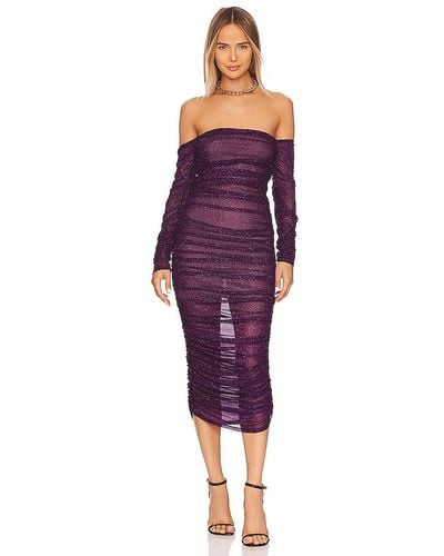 Bronx and Banco Maya Midi Dress - Purple