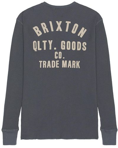Brixton サーマルtシャツ - ブラック