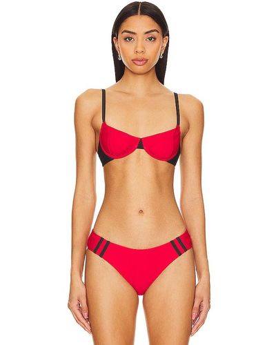 Miaou Bambi Bikini Top - Red