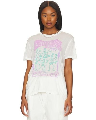 Junk Food SHIRT GRATEFUL DEAD LIVE IN CONCERT - Weiß