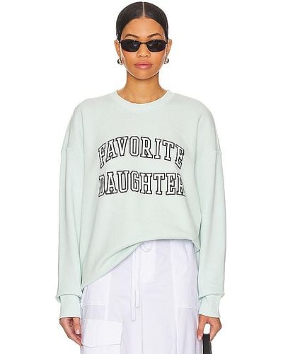 FAVORITE DAUGHTER The Collegiate Sweatshirt - White