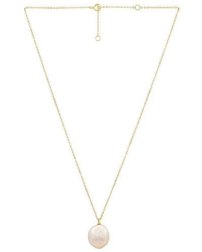 Shashi Pearl Pendant Necklace - White