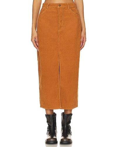 Rolla's Chicago Midi Skirt - Orange
