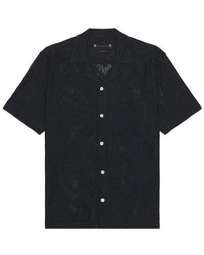 AllSaints Cerrito Short Sleeve Shirt - Black
