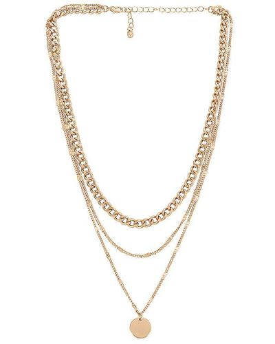 Amber Sceats Chain Layered Necklace - Metallic