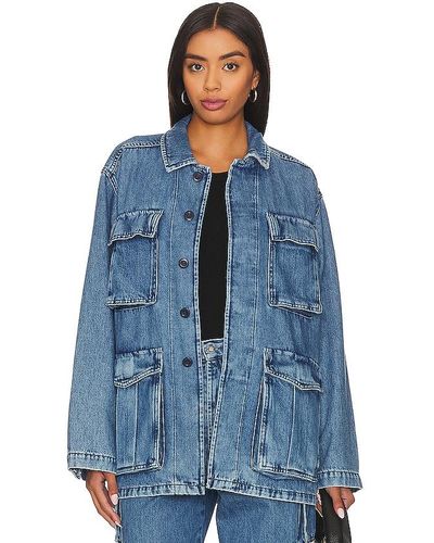 FAVORITE DAUGHTER The Carly Cargo Jacket - Blue