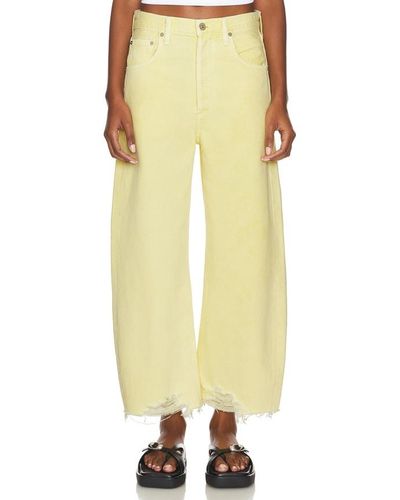 Citizens of Humanity JEAN CROPPED BAS BRUT AYLA - Jaune