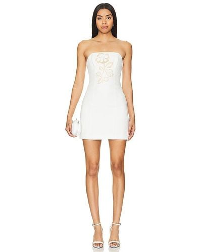 MILLY Angel Carnation Cady Dress - White